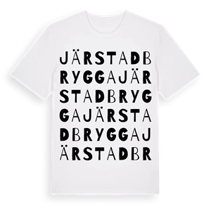 Järstad brygga ordlek t-shirt – ekologisk bomull t-shirt från Pinshirt