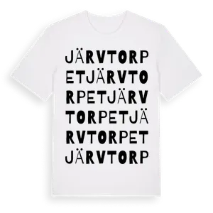 Järvtorpet ordlek t-shirt – ekologisk bomull t-shirt från Pinshirt