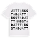 Jättingstad ordlek t-shirt