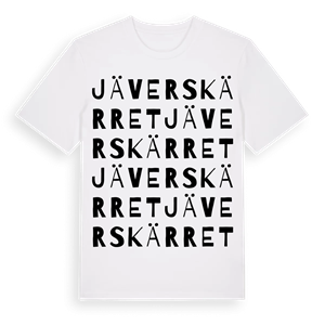 Jäverskärret ordlek t-shirt – ekologisk bomull t-shirt från Pinshirt