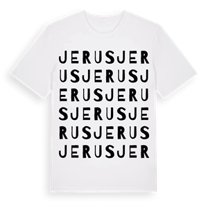 Jerus ordlek t-shirt – ekologisk bomull t-shirt från Pinshirt