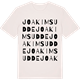Vintage White t-shirt med Joakims udde ordlek t-shirt