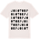 Vintage White t-shirt med Jobotorp ordlek t-shirt