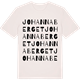 Vintage White t-shirt med Johannaberget ordlek t-shirt