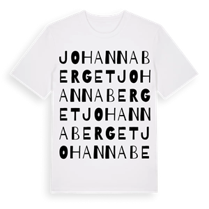Johannaberget ordlek t-shirt – ekologisk bomull t-shirt från Pinshirt
