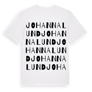 Johannalund ordlek t-shirt – ekologisk bomull t-shirt från Pinshirt
