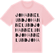Pink Cotton t-shirt med Johannelund ordlek t-shirt