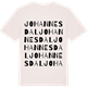 Vintage White t-shirt med Johannesdal ordlek t-shirt
