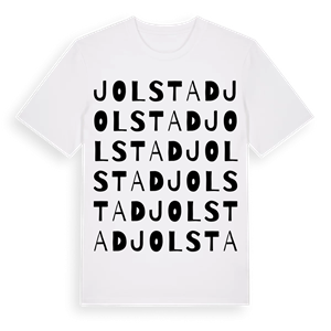 Jolstad ordlek t-shirt – ekologisk bomull t-shirt från Pinshirt