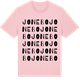 Pink Cotton t-shirt med Jonebo ordlek t-shirt