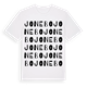 White t-shirt med Jonebo ordlek t-shirt