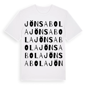 Jönsabola ordlek t-shirt – ekologisk bomull t-shirt från Pinshirt