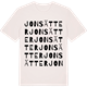 Vintage White t-shirt med Jonsätter ordlek t-shirt