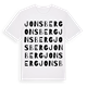 White t-shirt med Jonsberg ordlek t-shirt