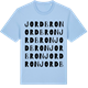 Blue Soul t-shirt med Jordbron ordlek t-shirt