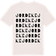Vintage White t-shirt med Jordeke ordlek t-shirt