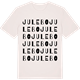 Vintage White t-shirt med Julebo ordlek t-shirt