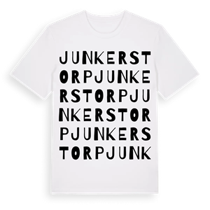 Junkerstorp ordlek t-shirt – ekologisk bomull t-shirt från Pinshirt
