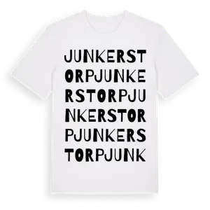 Junkerstorp ordlek t-shirt – ekologisk bomull t-shirt från Pinshirt