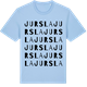 Blue Soul t-shirt med Jursla ordlek t-shirt
