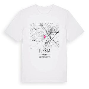 Jursla karta t-shirt – ekologisk bomull t-shirt från Pinshirt