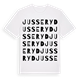 White t-shirt med Jusseryd ordlek t-shirt