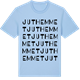 Blue Soul t-shirt med Juthemmet ordlek t-shirt