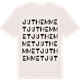 Vintage White t-shirt med Juthemmet ordlek t-shirt