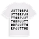 White t-shirt med Juttorp ordlek t-shirt