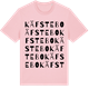 Pink Cotton t-shirt med Käfstebo ordlek t-shirt