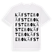 White t-shirt med Käfstebo ordlek t-shirt