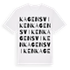 White t-shirt med Kagensviken ordlek t-shirt