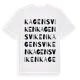 White t-shirt med Kagensviken ordlek t-shirt