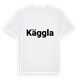 White t-shirt med Käggla fetstil t-shirt