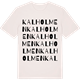 Vintage White t-shirt med Kalholmen ordlek t-shirt
