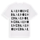 Kalholmen ordlek t-shirt