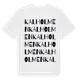 White t-shirt med Kalholmen ordlek t-shirt
