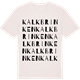 Vintage White t-shirt med Kalkbrinken ordlek t-shirt