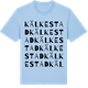 Blue Soul t-shirt med Kälkestad ordlek t-shirt