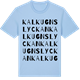 Blue Soul t-shirt med Kalkugnslyckan ordlek t-shirt