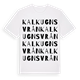 Kalkugnsvrån ordlek t-shirt