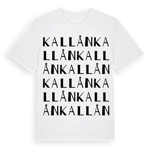 Kallån ordlek t-shirt – ekologisk bomull t-shirt från Pinshirt