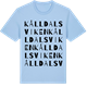 Blue Soul t-shirt med Kålldalsviken ordlek t-shirt