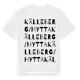 White t-shirt med Källeberg/Hytta ordlek t-shirt