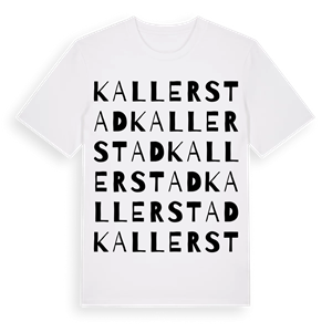 Kallerstad ordlek t-shirt – ekologisk bomull t-shirt från Pinshirt