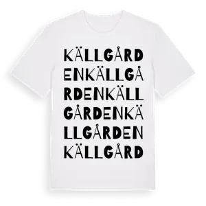 Källgården ordlek t-shirt – ekologisk bomull t-shirt från Pinshirt