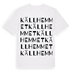 Källhemmet ordlek t-shirt – ekologisk bomull t-shirt från Pinshirt