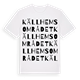 Källhemsområdet ordlek t-shirt
