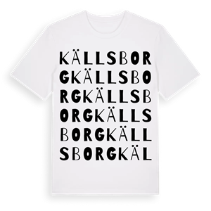 Källsborg ordlek t-shirt – ekologisk bomull t-shirt från Pinshirt