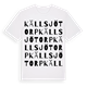 Källsjötorp ordlek t-shirt